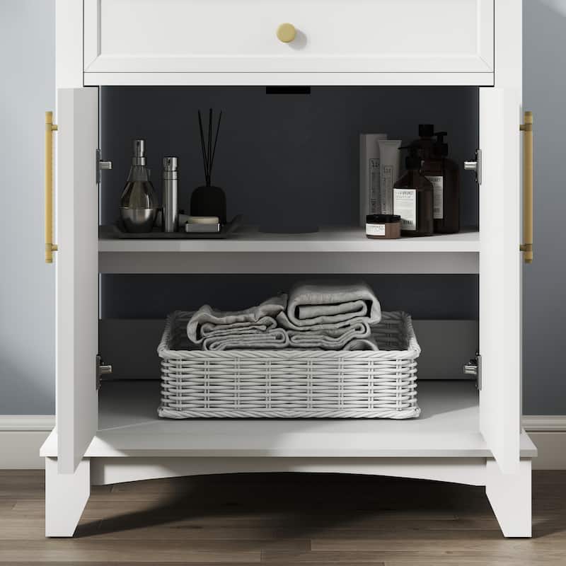 28" Freestanding Bathroom Vanity Cabinet with Sink