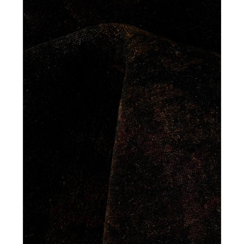 Overdyed One-of-a-Kind Hand-Knotted Area Rug - Black - 8' 1" x 10' 1"