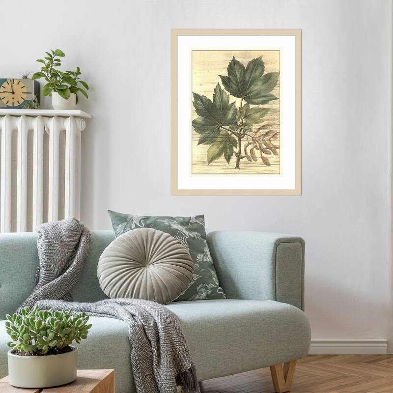 Weathered Maple Leaves No. 2 by Gerard Paul Deshayes Wood Framed Wall Art Print