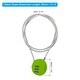 preview thumbnail 15 of 13, Small Combination Lock 31.4 Inch, 1 Pcs 3 Digit Padlock for Gym Locker Green