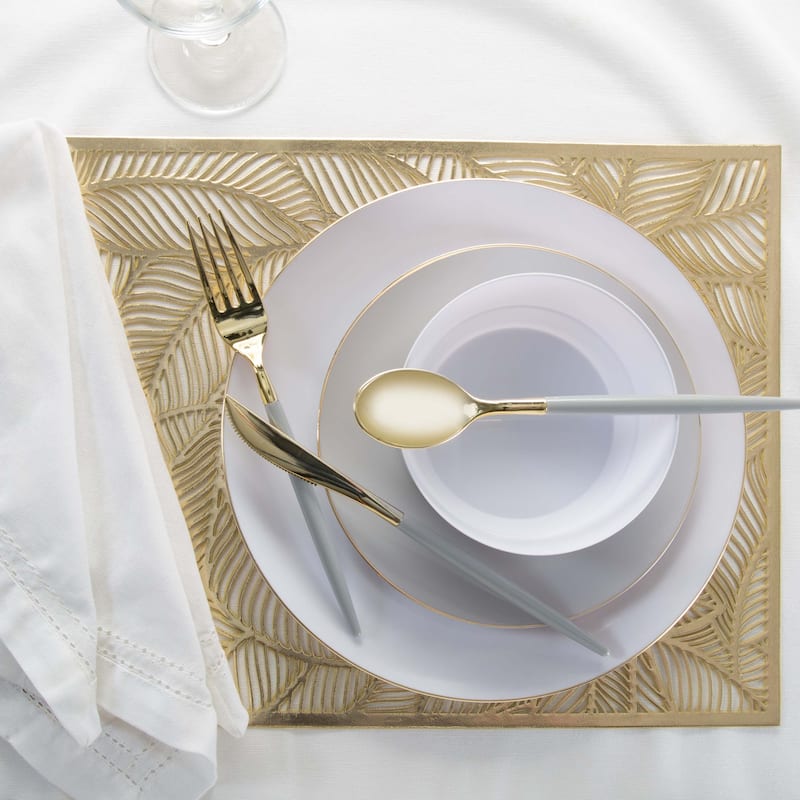 Home Details 4 Pack Pear Leaf Laser Cut Placemat