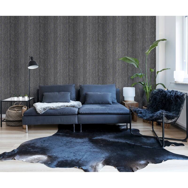 Arthouse Ephraim Charcoal Radiance Plain Wallpaper