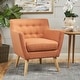 preview thumbnail 14 of 15, Meena Button-tufted Fabric Club Chair by Christopher Knight Home Orange