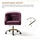 preview thumbnail 58 of 109, Modern Velvet Tufted Office Chair with Gold Metal Base by HULALA HOME
