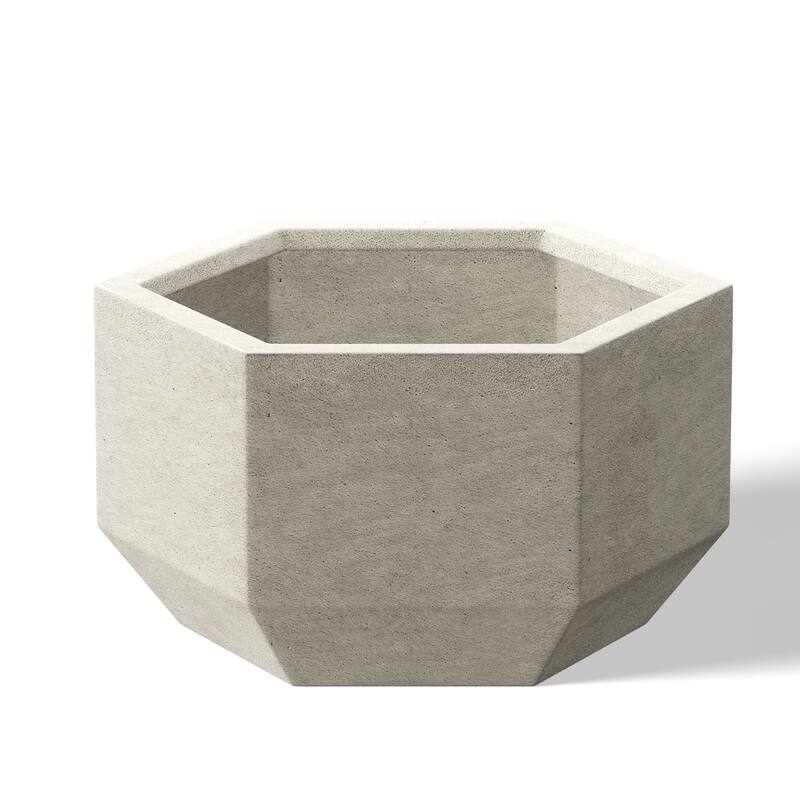 Concrete Geometric Plant Pots / Large Indoor and Outdoor flower Planters