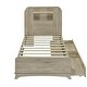 preview thumbnail 8 of 27, Platform Bed Frame with Drawers and Light Strip
