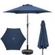 preview thumbnail 82 of 101, Autlaycil 7.5FT Solar Patio Umbrella with Base and Tilt,Crank