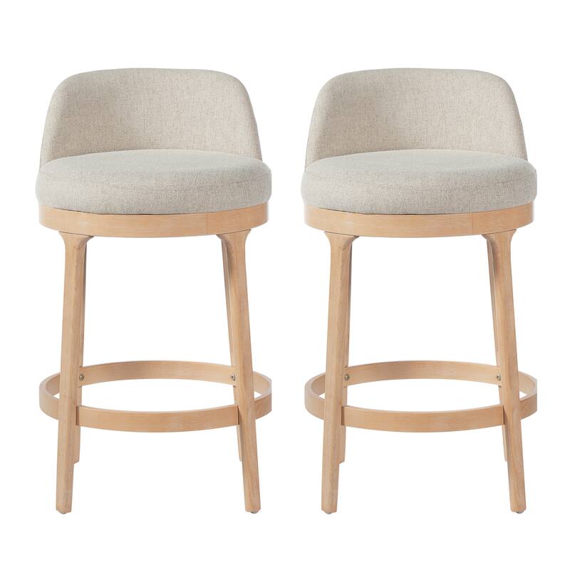 Christopher Knight Home - Chole Modern Wooden Upholstered Counter Stool