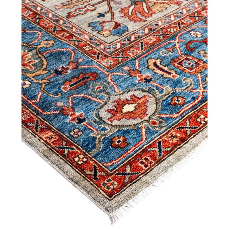 Serapi One-of-a-Kind Hand-Knotted Area Rug - Gray - 8' 2" x 10' 1"