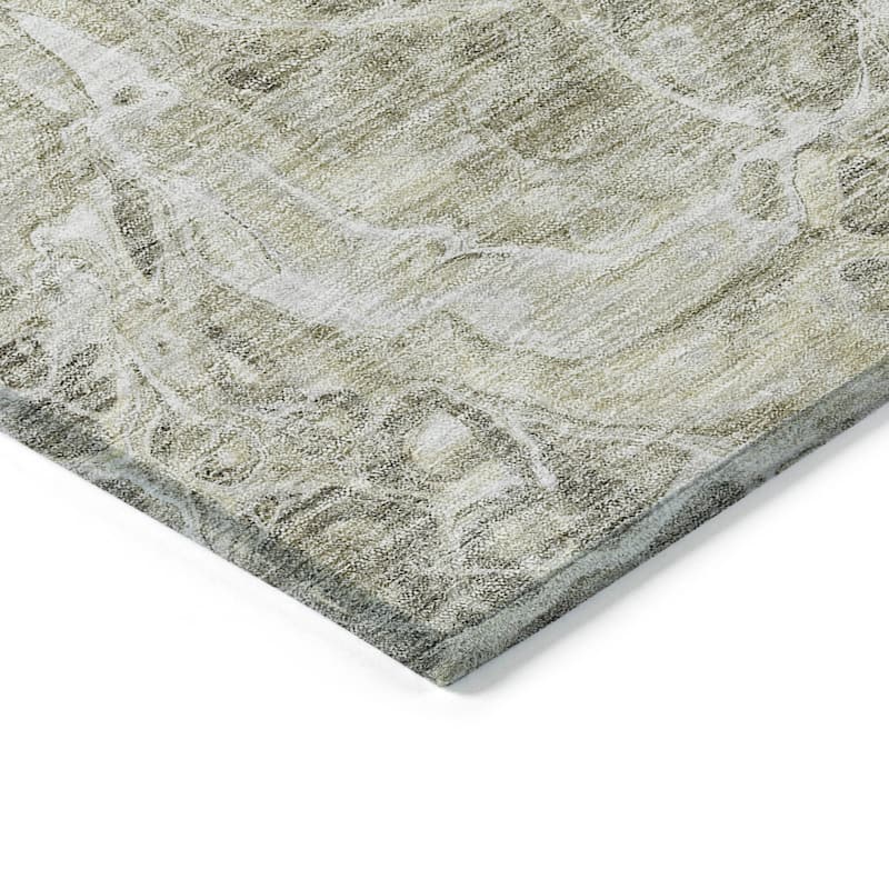 Machine Washable Indoor/ Outdoor Chantille Abstract Watercolor Rug