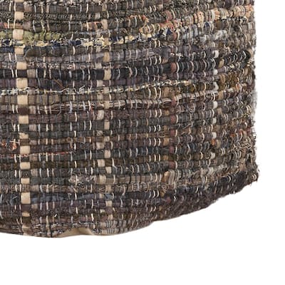 Koki Handcrafted Fabric Pouf