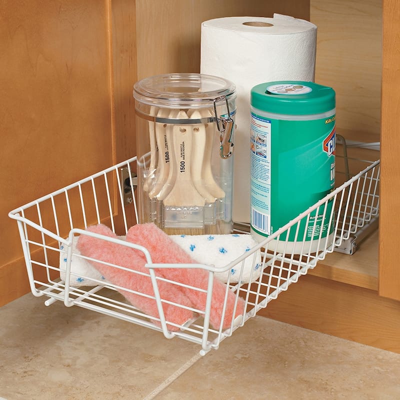 ClosetMaid White Finish 11 in. Pull Out Cabinet Organizer