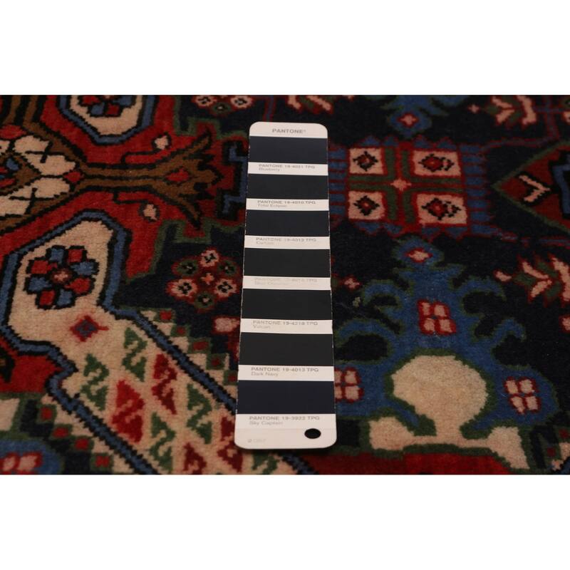 ECARPETGALLERY Hand-knotted Kayseri Vintage Dark Navy Wool Rug - 3'9 x 9'8