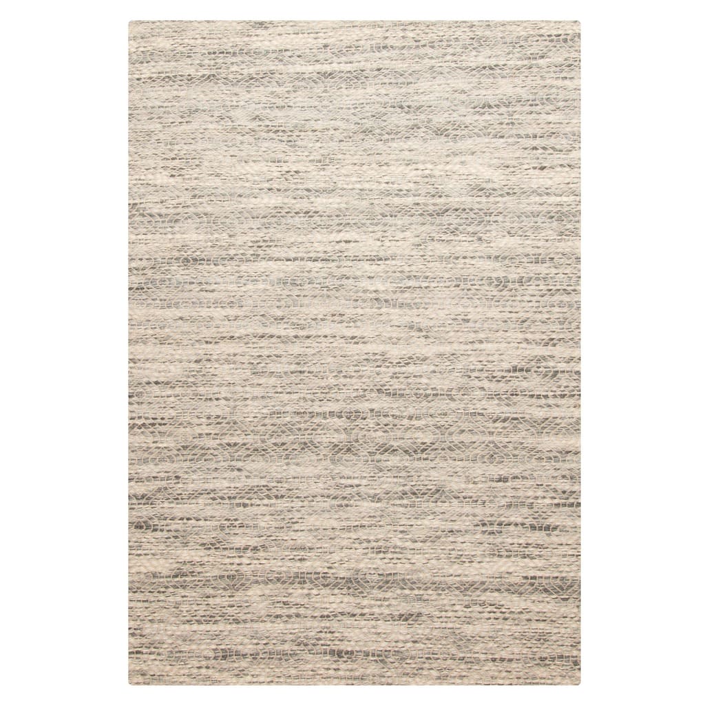 ECARPETGALLERY Braid weave Sienna Grey Wool Rug - 5'1 x 7'6