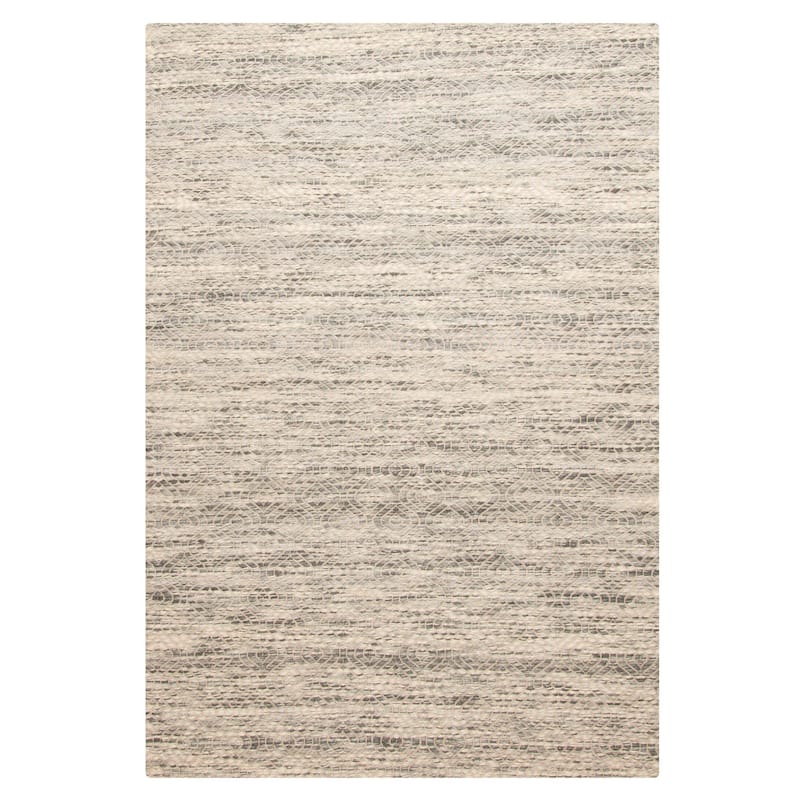 ECARPETGALLERY Braid weave Sienna Grey Wool Rug - 5'1 x 7'6