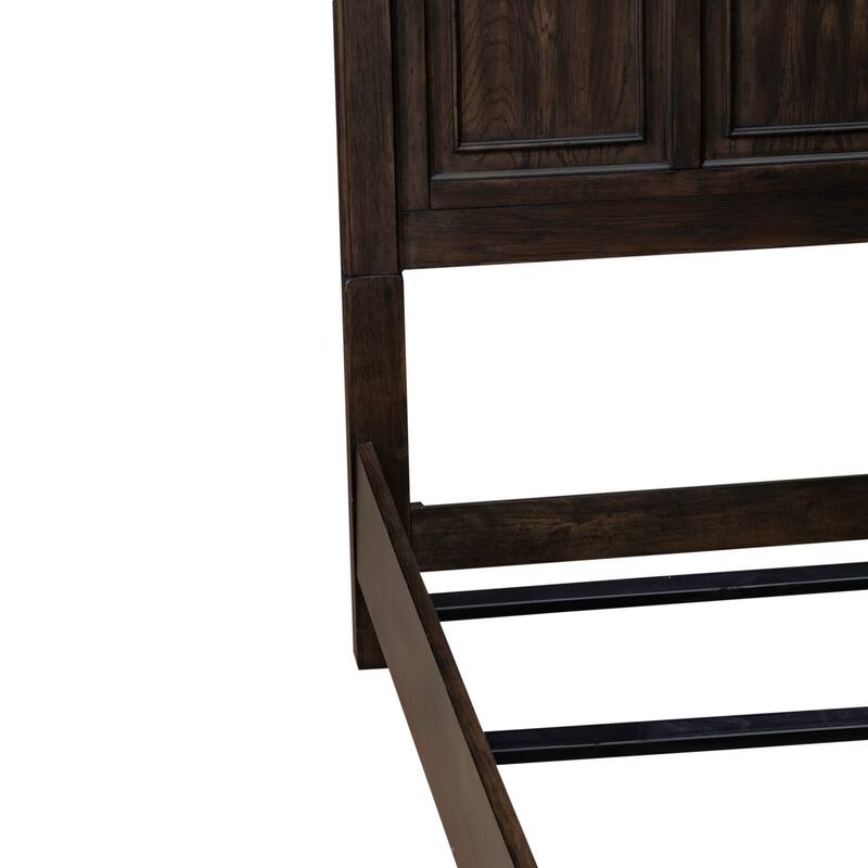 Paradise Valley Saddle Brown Panel Bed Frame - 2 Size Options
