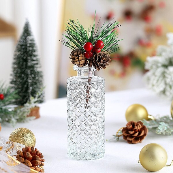 Mini Glass Bud Vase Set, Home Decor, Wedding Decor, Party