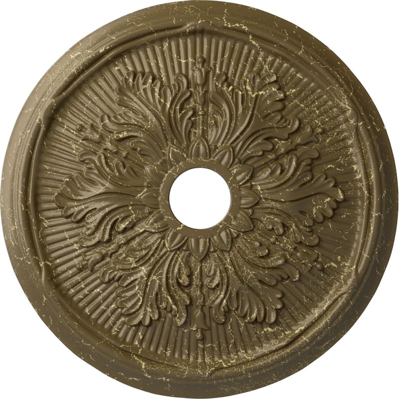 23 3/4"OD x 3 5/8"ID x 1 7/8"P Luton Leaf Ceiling Medallion
