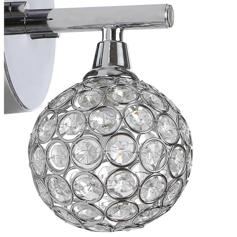 Beverly Iron/Glass Contemporary Glam LED Vanity Light, by JONATHAN Y