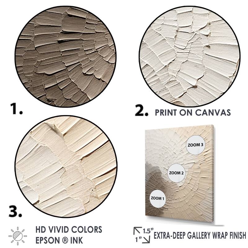 Designart "Graceful Minimalism Beige Muted Art" Raywall Art