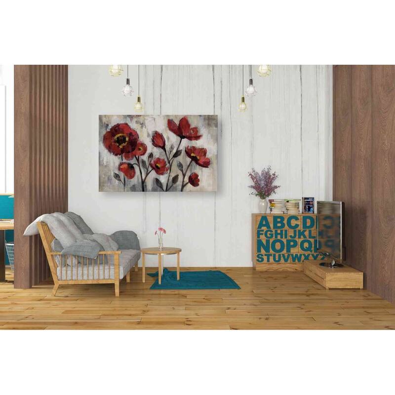 Epic Graffiti 'Floral Simplicity' by Silvia Vassileva, Canvas Wall Art