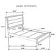 preview thumbnail 26 of 109, Watson Transitional Panel Grey Oak Bedroom Set