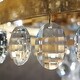 preview thumbnail 3 of 4, Perla 5 Light Antique Gold Chandelier - 22'' W x 14.25'' H