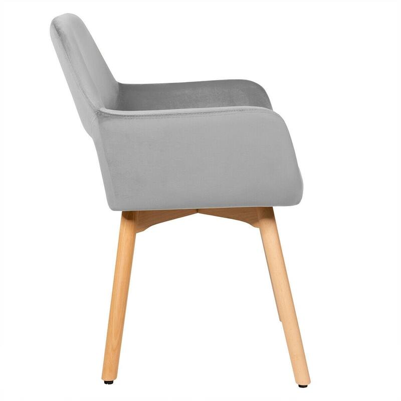 Set of 2 Modern Accent Armchairs - 21.5” x 23” x 29.5” (L x W x H)