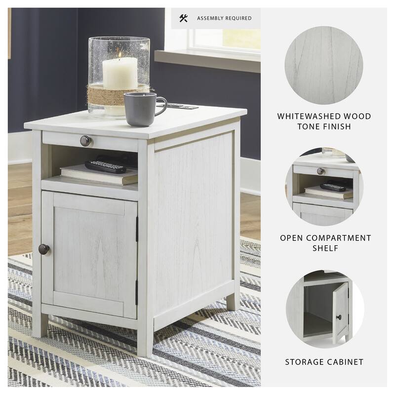 Signature Design by Ashley Treytown Chairside End Table - 16"W x 24"D x 24"H