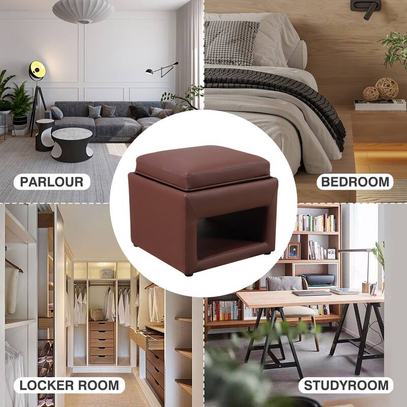 Creative Footstool Hollow Sofa Chair Removable Cover Coffee Table