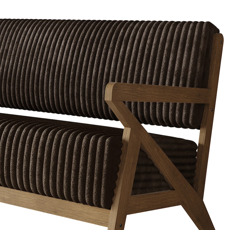 CraftPorch Chic Modern Velvet 2-Piece Upholstered Living Room Set