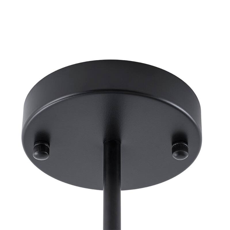 Linear Sputnik Frosted Glass Globe Semi Flush Chandelier