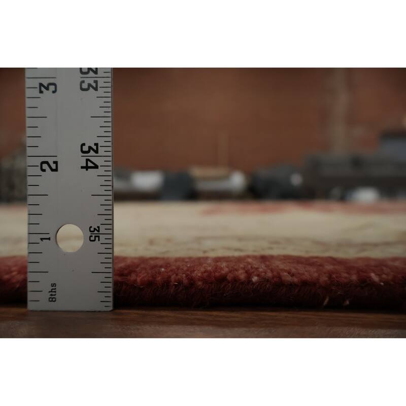 Hand Knotted Oriental 100% Wool Carpet Traditional Floral Oranges & Rust Peshawar Area Rug - 18' 2'' X 11' 8''