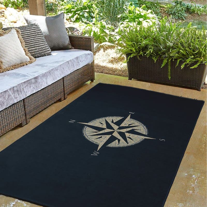 Compass Nautical Indoor/Outdoor Rug