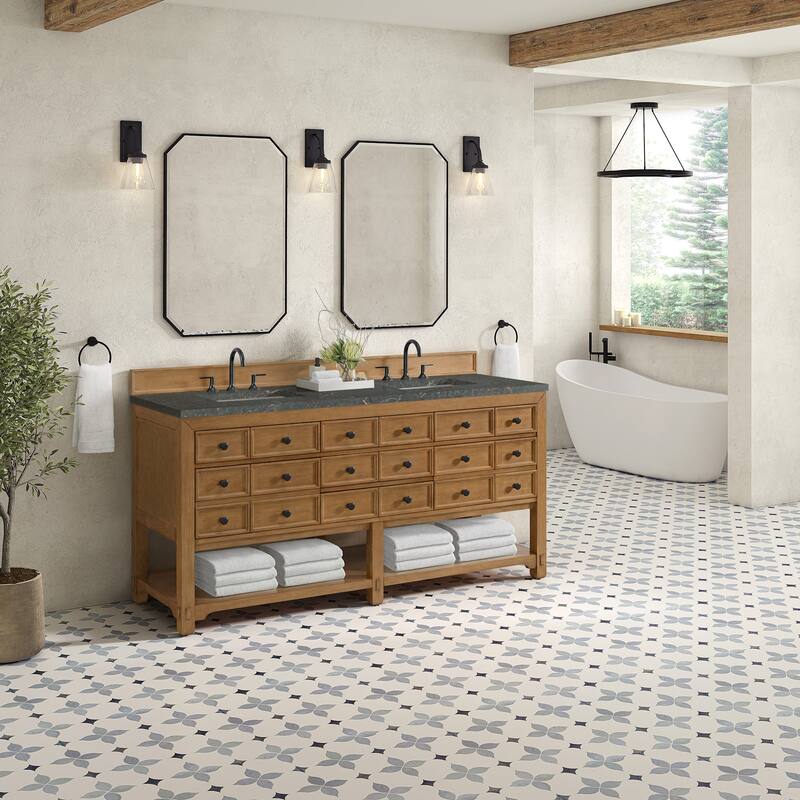 James Martin Vanities 505-V72-FPBL Malibu 72" Free Standing Double