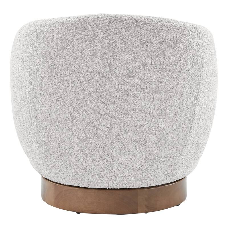 Spruce & Spring Ariel Upholstered Swivel Accent Chair Fabric