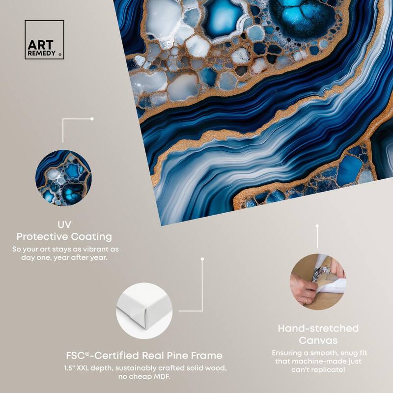 Azure Alveoli I Canvas by Art Remedy, Gallery Wrapped