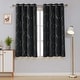 preview thumbnail 69 of 106, Deconovo Silver Line 52 Width Curtain Panel Pair (2 Panel) W52" x L45" - Black