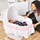 preview thumbnail 2 of 4, Dream On Me Lacy Portable 2 in 1 Bassinet and Cradle in Pink and white