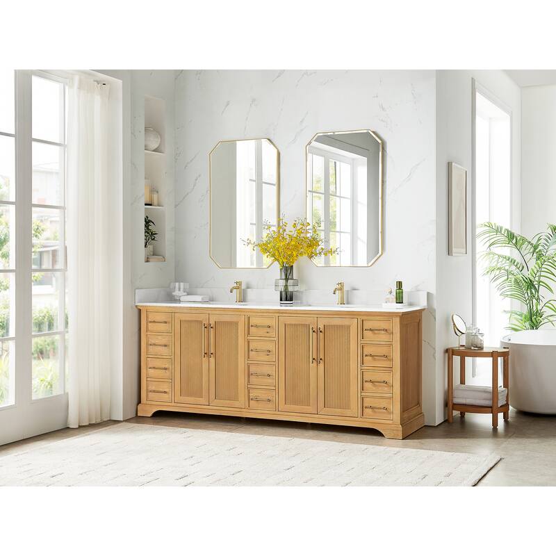 Tokyo Bath Vanity with Quartz Stone Top without Mirror