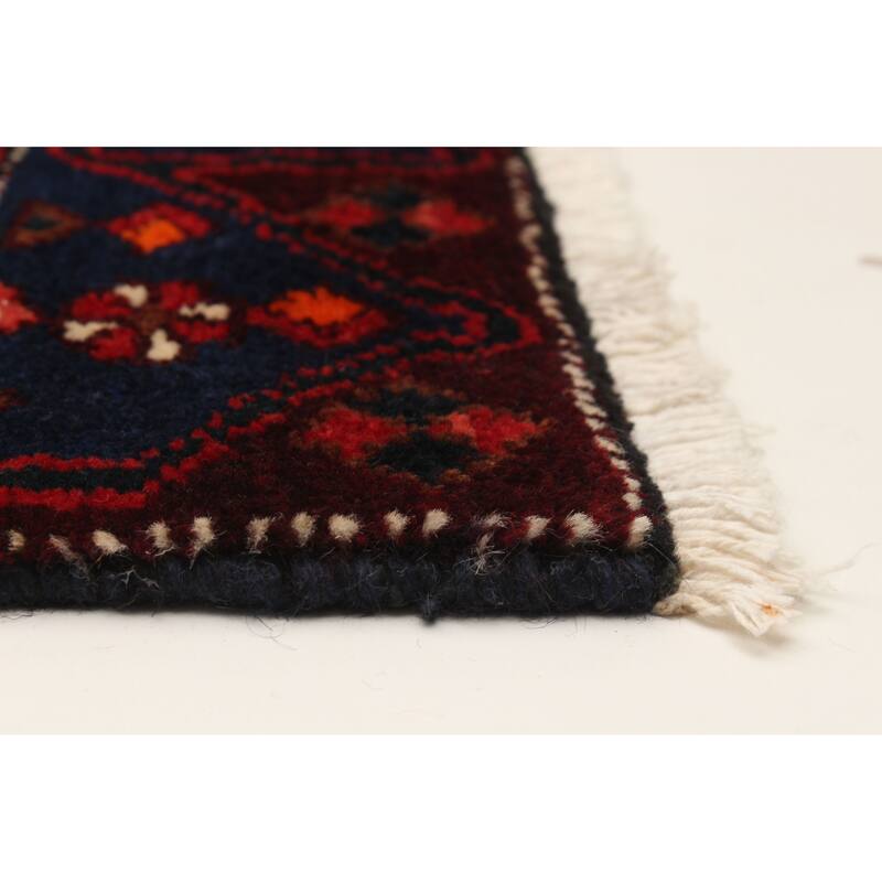 ECARPETGALLERY Hand-knotted Konya Anatolian Navy Wool Rug - 4'0 x 9'8