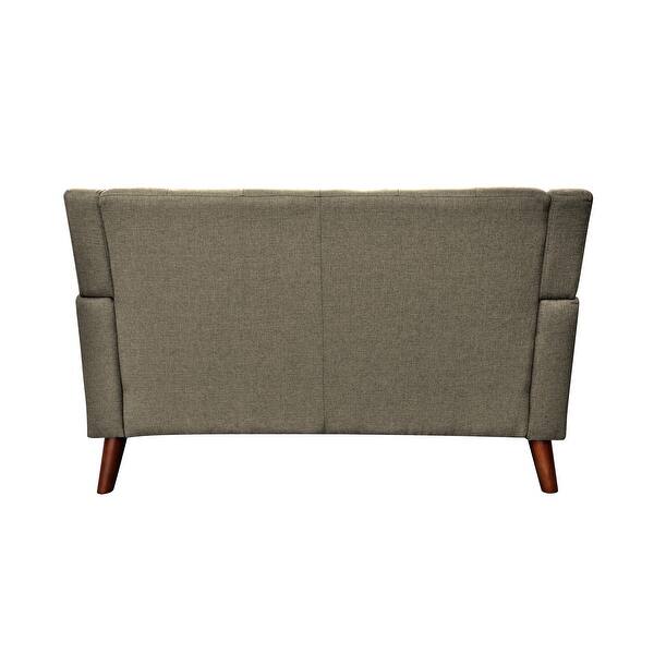 Candace Midcentury Modern Fabric Loveseat by Christopher Knight Home