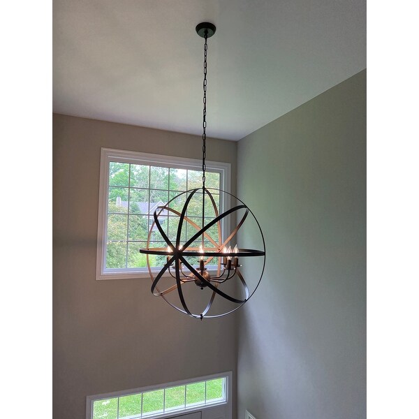 Jossie 8-light Crystal 30-inch Bronze 