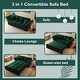 preview thumbnail 24 of 31, 74.8" Queen Size Pull Out Sofa Bed 3-in-1 Convertible Sleeper Tufted Sofa with 2 Soft Pillows