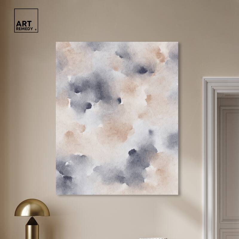 Art Remedy Fluff And Cotton Gallery Wrapped Watercolor Boho Abstracts