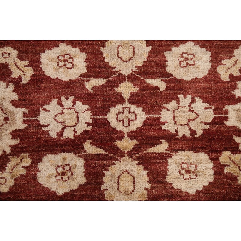 Vegetable Dye Traditional Chobi Peshawar Area Rug Wool Hand-knotted - 5'10" x 8'3"