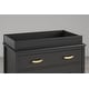 preview thumbnail 2 of 6, Little Seeds Monarch Hill Black Hawken Changing Table Topper
