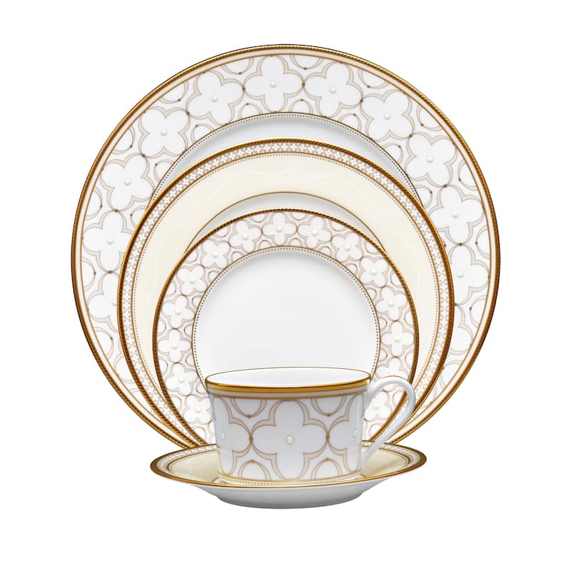 Noritake Trefolio Gold 5-Piece Place Setting, Service for 1