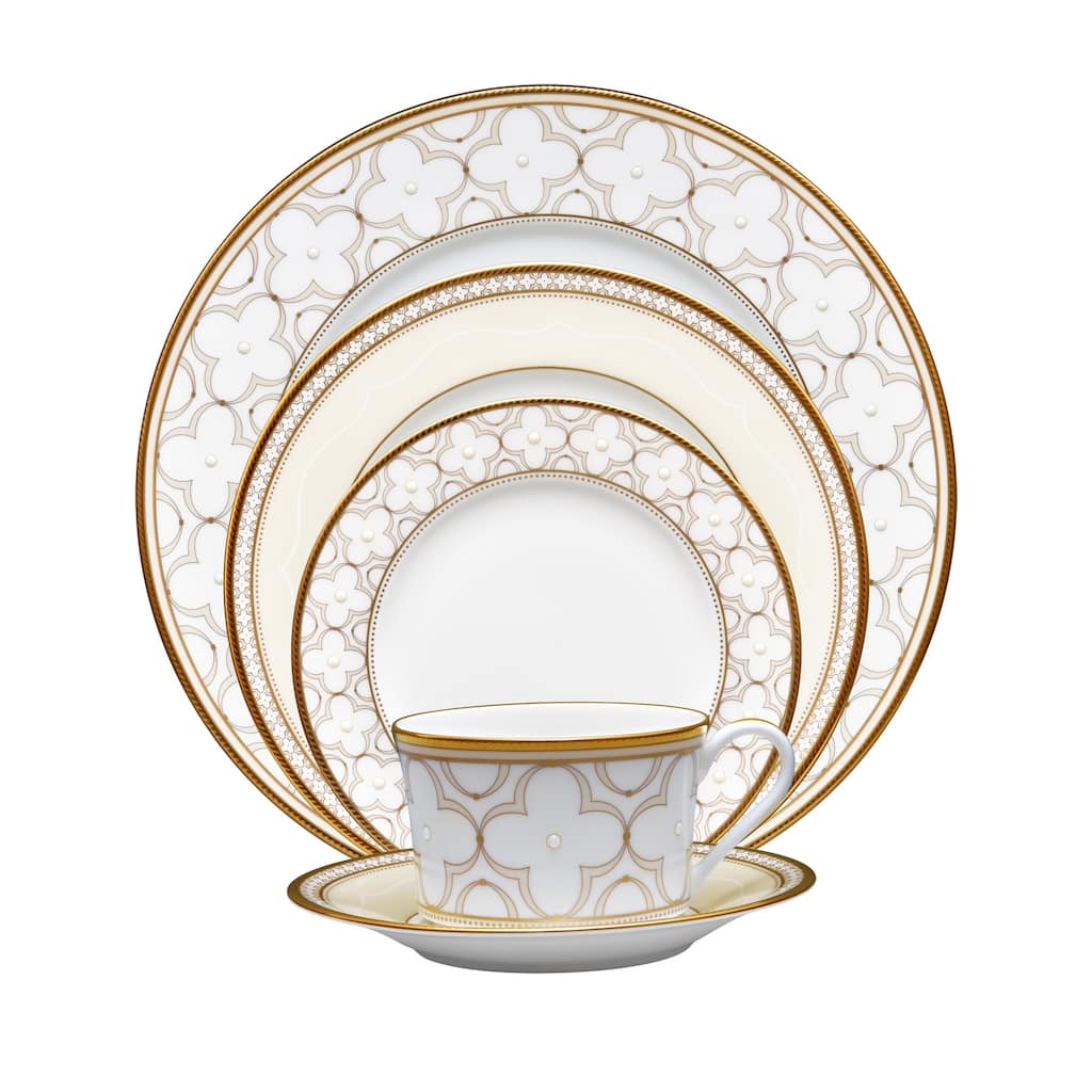 Noritake Trefolio Gold 5-Piece Place Setting, Service for 1