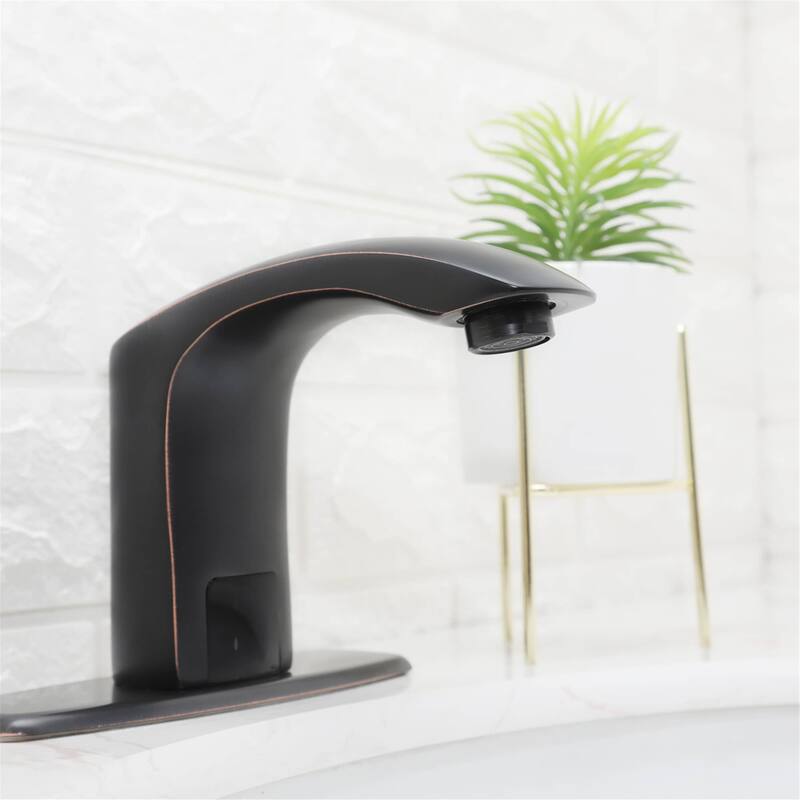 Touchless Bathroom Sink Faucet Automatic Sensor Single Hole Modern Bathroom Vanity Basin Faucets Smart Mixer Taps With Valve